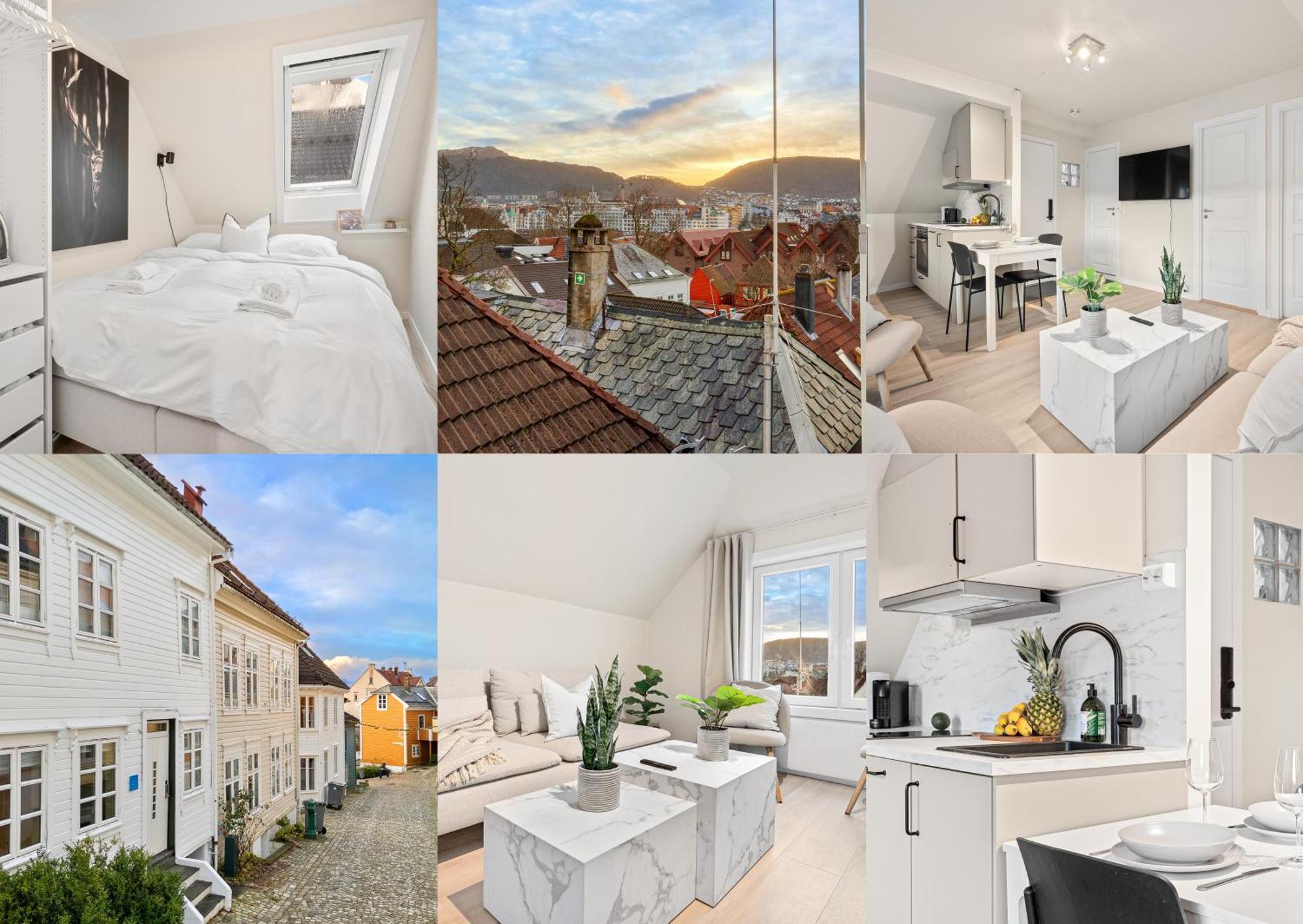 Appartamento View To Bryggen - Renovated Dec 24 - Historic Cobblestone Street Bergen Esterno foto